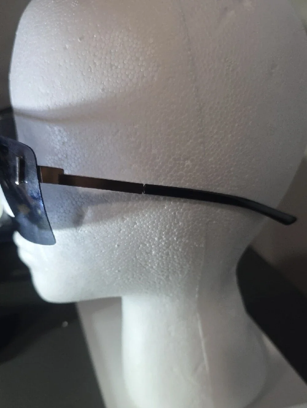 Black Shield Visor Polarized Sunglasses